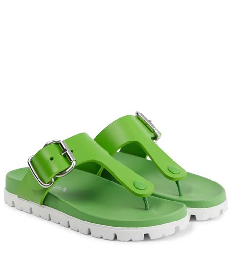 prada rubber thong sandals|Prada Sandals for Women .